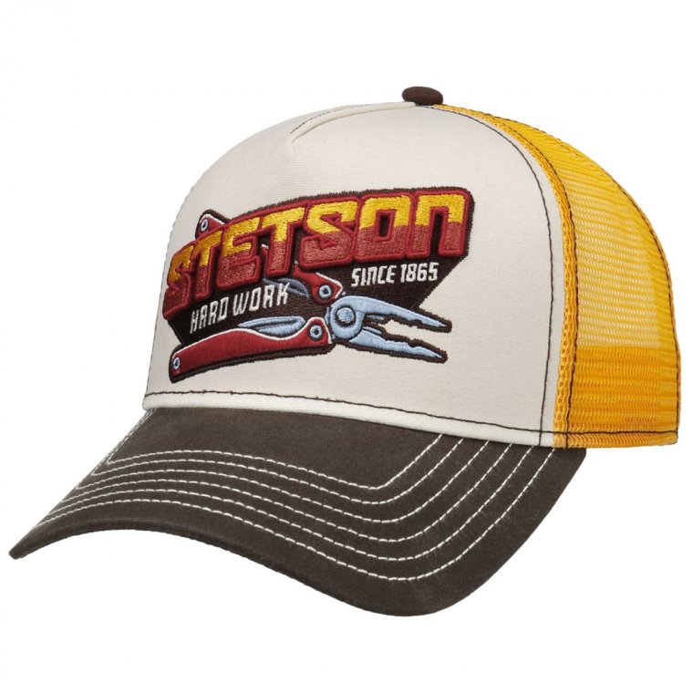 STETSON Trucker Cap Berretto Con Visiera Hard Work Cappelleria