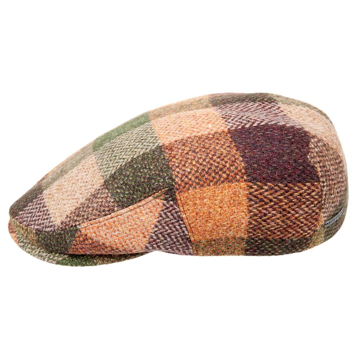 berretto piatto flatcap uomo con paraorecchie modello Kent Wool firmato  STETSON