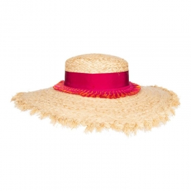 Cappello BORSALINO in Rafia a Tesa Larga Cappello BORSALINO in Rafia a Tesa Larga