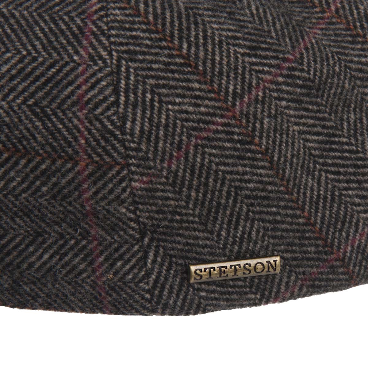 berretto piatto flatcap uomo con paraorecchie modello Kent Wool firmato  STETSON