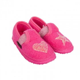 Pantofole da bambina GIESSWEIN con cuore Pantofole da bambina GIESSWEIN con cuore