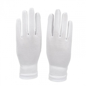 Guanti eleganti in cotone bianco Guanti eleganti in cotone bianco