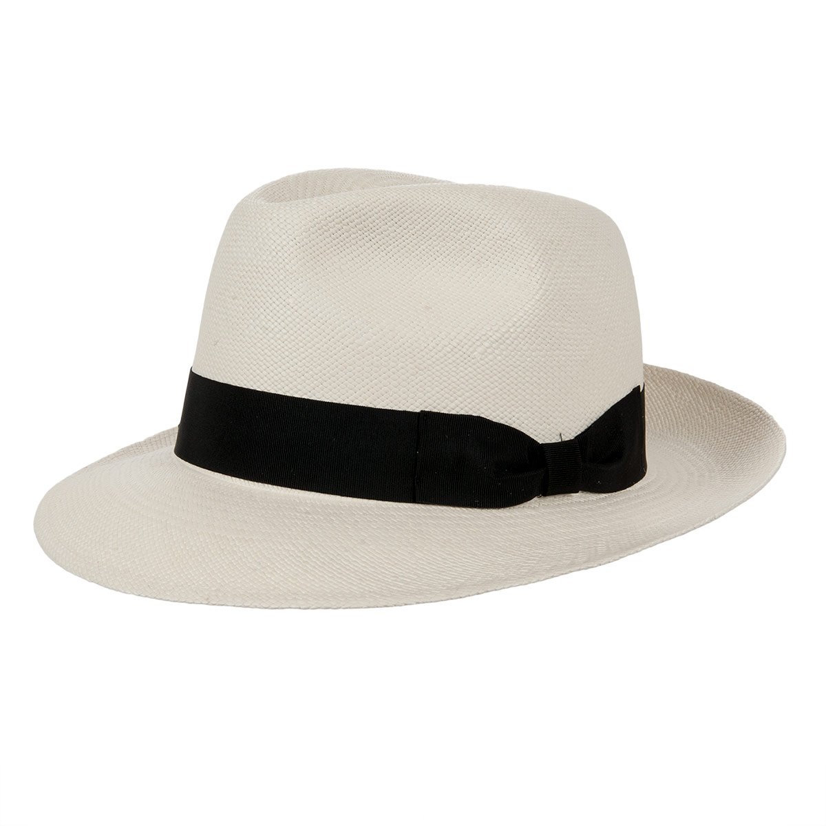 HUTTER cappello fedora in paglia Panama originale con