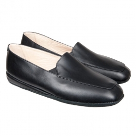 Pantofola in pelle chiusa dietro da uomo Pantofola in pelle chiusa dietro da uomo