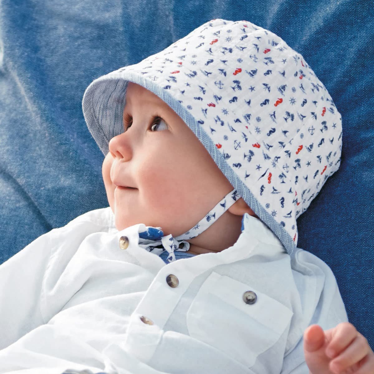 STERNTALER  cappello tessuto reversibile bambino --> cappelleria  Hutstuebele - cappelli e berretti per uomo donna bambi