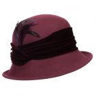 FASHION  CAPPELLO CLOCHE FELTRO DONNA CON PIUMA --> cappelleria  Hutstuebele - cappelli e berretti per uomo donna bambin